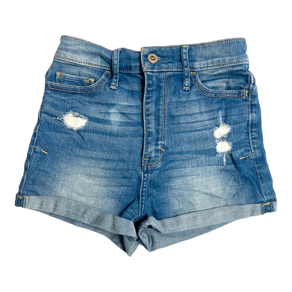 Hollister shorts high waisted light wash, w23